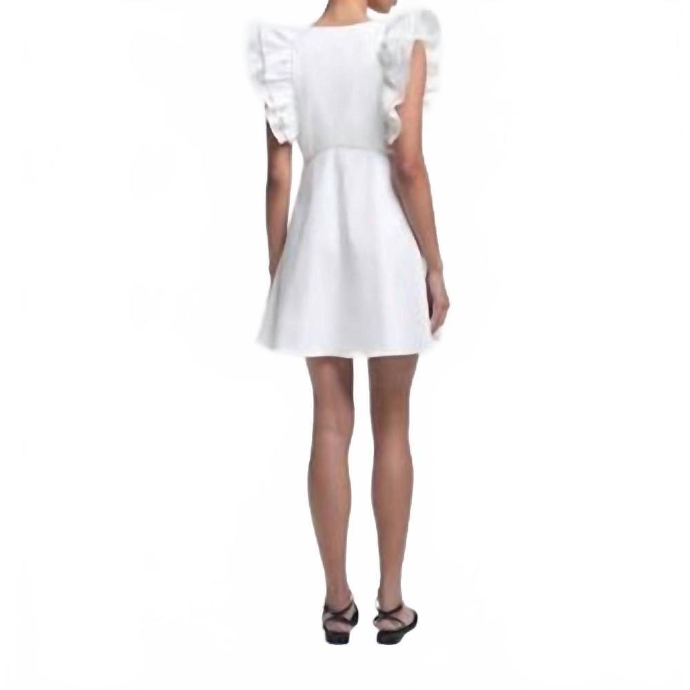 NEW KIKA VARGAS nola mini dress in white - Picture 2 of 4